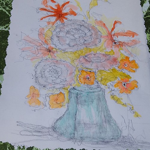 Original signed ooak - original, floral