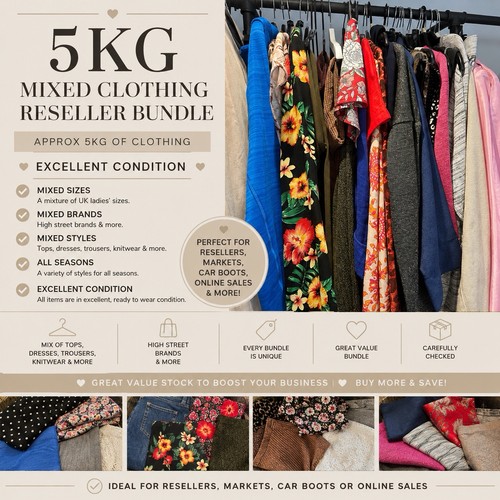 5kg mixed clothing reseller - mixed,