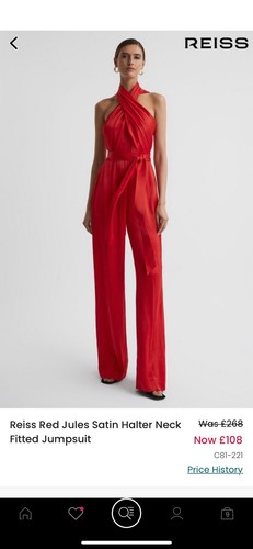 Reiss women red jumpsuit - reiss,