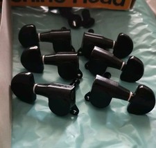 Gotoh SG38 Black 3x3 Guitar Machinehead Tuners - Boxed missing one ferrule 