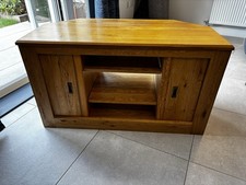 Next Solid Oak Corner TV Cabinet