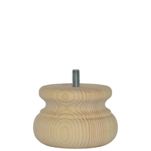 Wooden pine furniture bun foot - wooden,