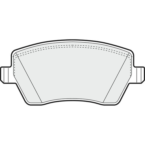 Brake pads set for - for, dacia