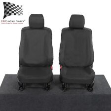 Toyota Hilux Icon & Invincible Waterproof Heavy Duty Front Seat Covers Black 260