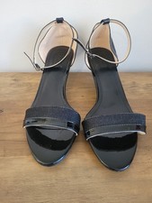 Women's Unze black glitter and