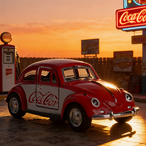 Retro volkswagen beetle 36 - beetle, 1:36