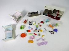 Playmobil Doll's House Furniture Kitchen / Living Room Bundle Food Bunk Beds