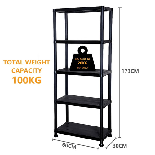 Tier plastic shelving - shelving, home