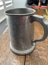 Glass bottom Pewter Tankard