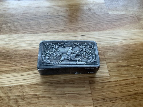 Vintage pewter snuff - vintage,