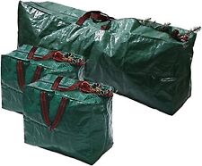 Ram 3pcs Extra Large Christmas Xmas Tree Decorations Long Storage Zip Bags
