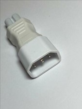 C7 TO C14 WHITE Convertor Connector for AC Adaptor Power Supply Fig 8 to Kettle