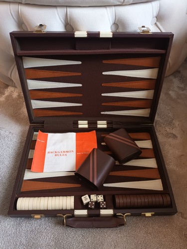 Vintage backgammon portable - backgammon,