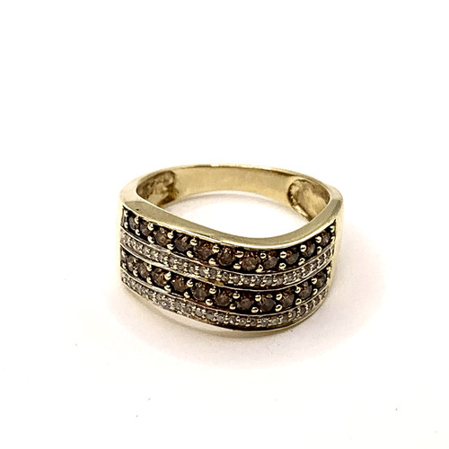 Brown white diamond - brown, &