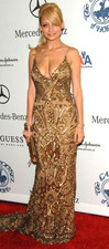 Reem Acra Vintage Runway Gold