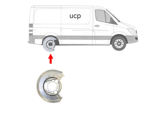 Splash plate brake disc - , ha