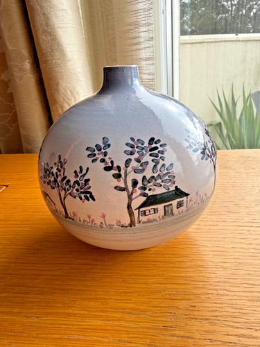 Decorative hand painted gourd - decorative,