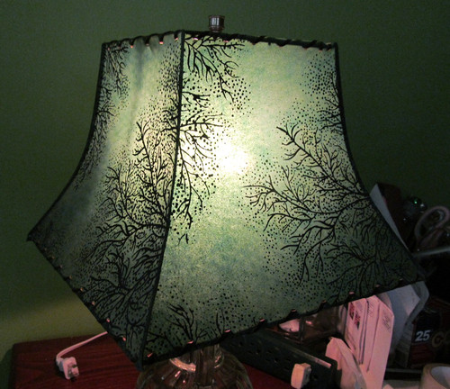 Vintage mcm fiberglass lamp - mcm,