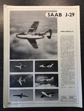 Aircraft Recognition Warning Poster - 1954 - Svenska Saab J-29 - No 5775