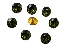Point-back Crystals, EIMASS® Grade A Foiled Glass Chatons, Diamante, Diamond Gem