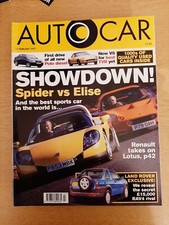 Autocar 12 Feb, TVR Chimaera, Renault Spider, Elise, Saxo VTR, Polo SDi, Mondeo