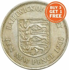  JERSEY 10P TEN PENCE 1968 TO 2016 CHOICE OF DATE BOTH STYLES