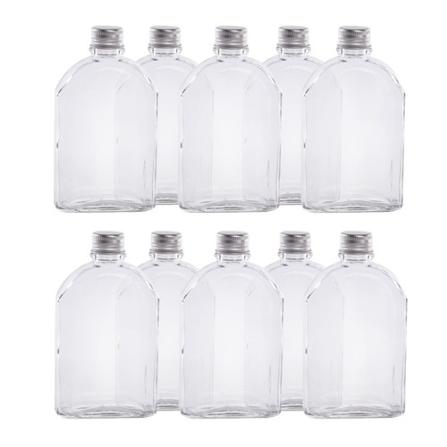 Glass flask bottles with lids - glass,