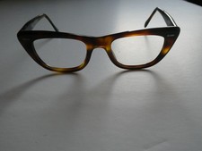 Stylish  Pair Vintage 1950s Glasses Spectacles Faux Tortoiseshell - UK Made