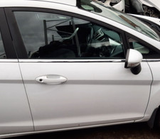 FORD FIESTA MK7 2009 - 2017 OSF DRIVER FRONT DOOR IN FROZEN WHITE SHELL ONLY