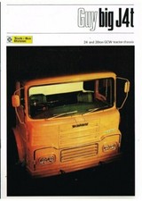 GUY BIG J4T 24 & 26 TON TRACTOR UNIT CHASSIS ORIG. 1971 FACTORY SALES BROCHURE