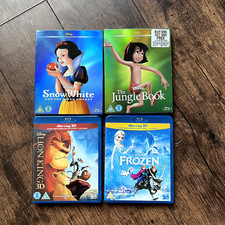 Disney Blu-ray Bundle x 4 Includes The Jungle Book Snow White Frozen Lion King