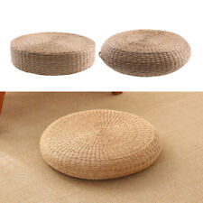 Handmade Round Straw Weave Pillow Floor Yoga Chair Seat Mat Tatami Cushion Pad