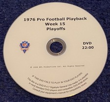 1976 Pro Football Playback-
