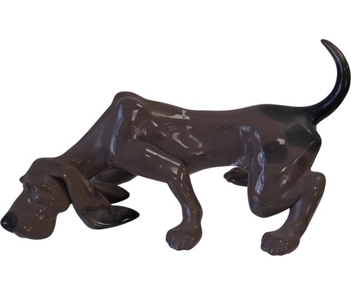 Lladro ceramic dog figurine - lladro,