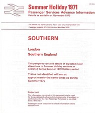 Southern Region Summer Holiday