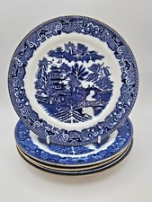 Adderley Ware "Brosely" Willow  8" side plates x 5