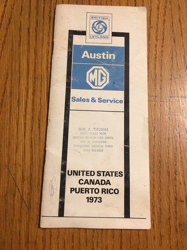 Austin 1973 distributors - mg,