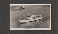 Postcard-MV "Royal Sovereign" passing Gravesend in 1950's see 2 pics-My Ref:911