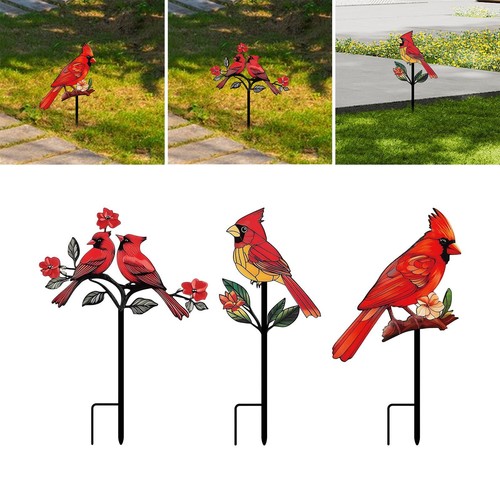 Red cardinalis garden - cardinalis, stake