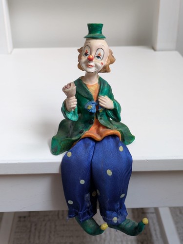 Vintage circus clown resin - vintage,