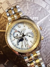 Citizen Mens Eco-Drive Moon Phase Calibre 8651 Two Tone Bracelet Watch