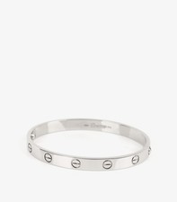 Cartier 18ct white gold love - cartier,