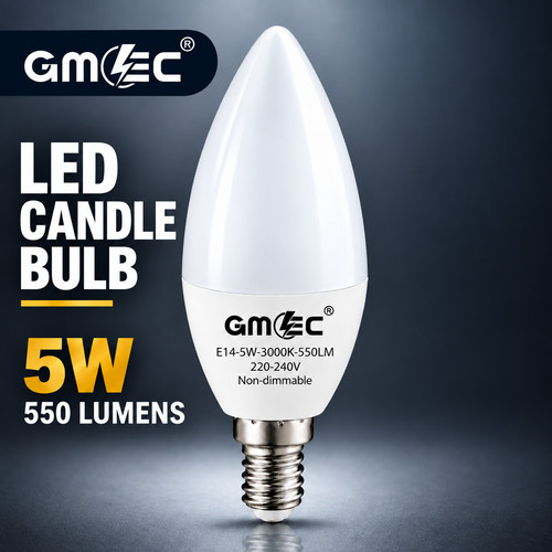 Gmec led candle bulb warm - gmec,