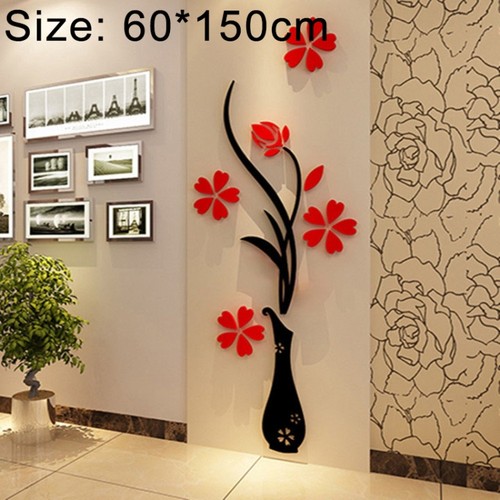 Acrylic creative vase wall - creative,
