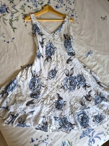 Floral floaty summer dress - floral,