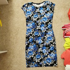 Select Blue Flowers Print Dress Size 10
