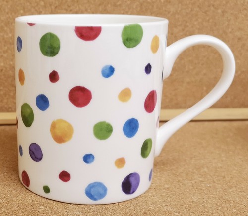 Polka dots painted effect - painted, mug