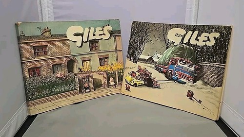 Set giles cartoon - of, 2