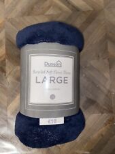 Dunelm Large Soft Fleece Throw 200x200cm