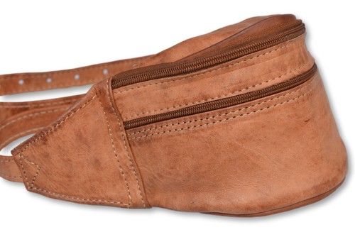 Organic leather bumbag - bumbag, bag